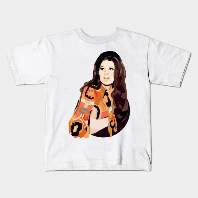 Bobbie Gentry Kids T-Shirt by annamckay